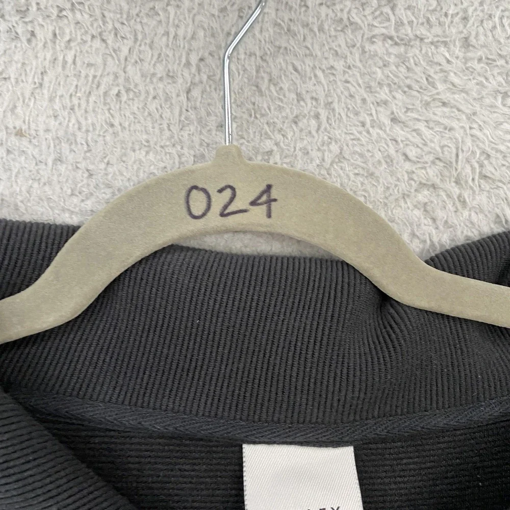 Varley Vine Sweatshirt Womens Small Black Half Zip Collared Ribbed Sweater Knit - Picture 11 of 11